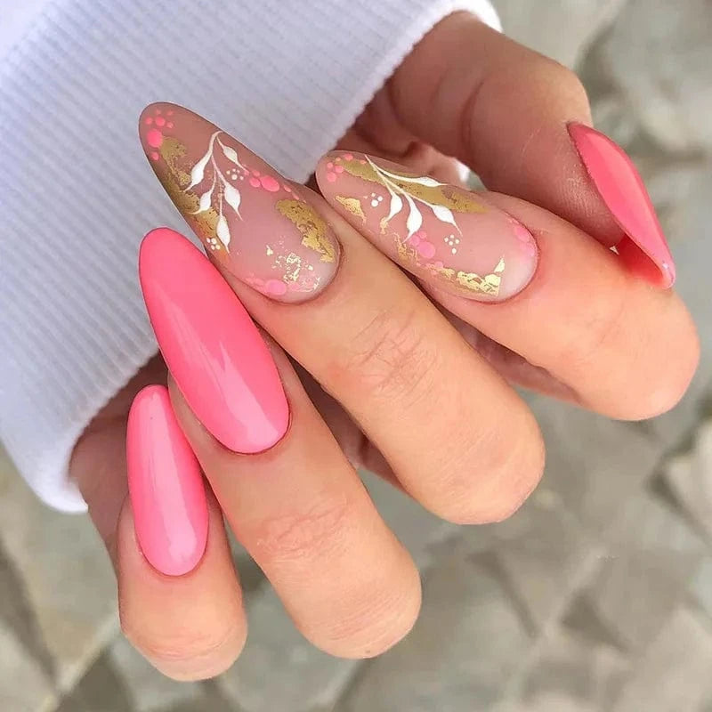 China China JP1696 24pcs Light Green Stripe Gradient Wearing Fake Nails Seamless Removable Full Cover Long False Nails Press On Nails With Designs