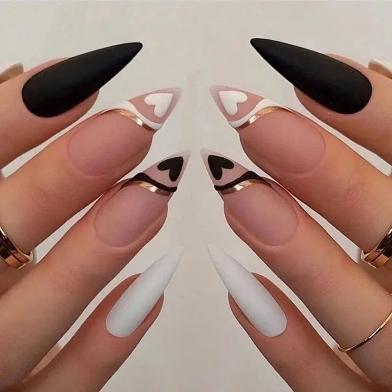 China China JP1796 24pcs Light Green Stripe Gradient Wearing Fake Nails Seamless Removable Full Cover Long False Nails Press On Nails With Designs