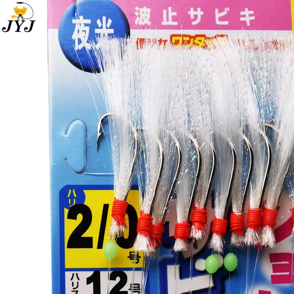China China JYJ 10 hooks Sabiki rig for mackerel,sardine,red-eye herring ,maasbanker and shad ,deep water sabiki vertical lure hook