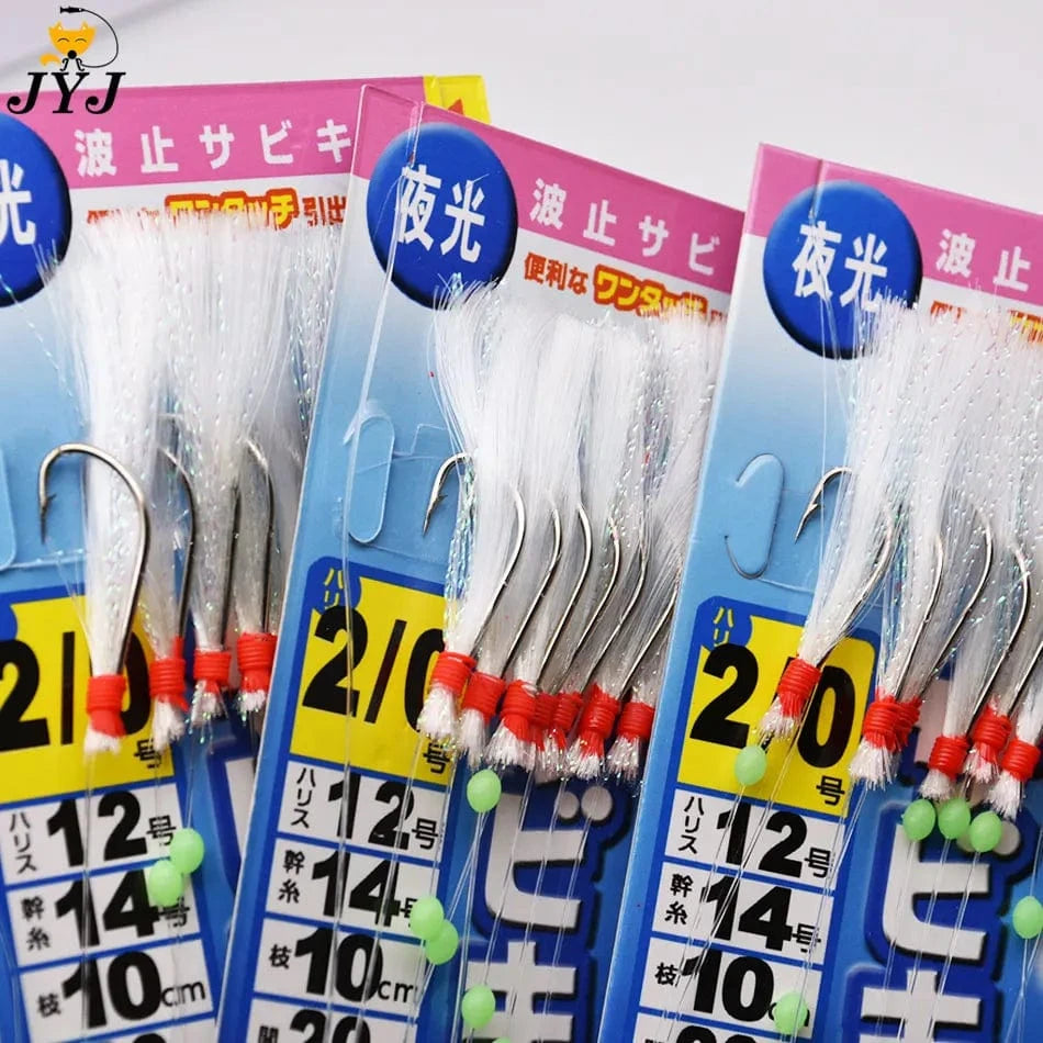 China China JYJ 10 hooks Sabiki rig for mackerel,sardine,red-eye herring ,maasbanker and shad ,deep water sabiki vertical lure hook