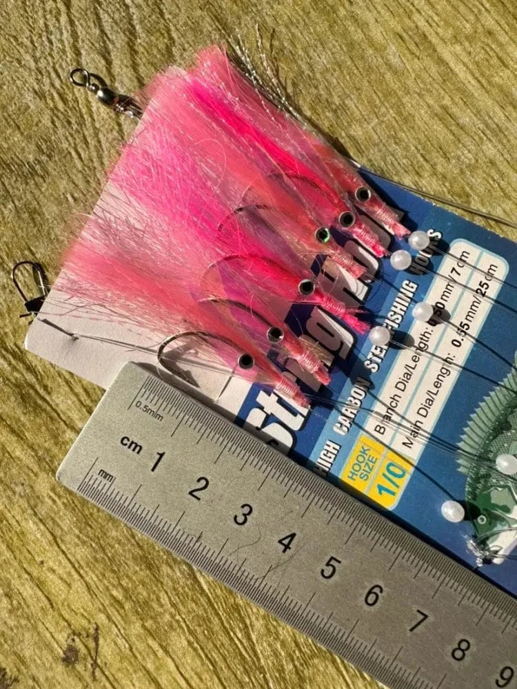 China China JYJ 10packs artificial fish skin sabiki lure carp fishing baits rainbow color fish skin sabiki fake bait for Spanish mackerel