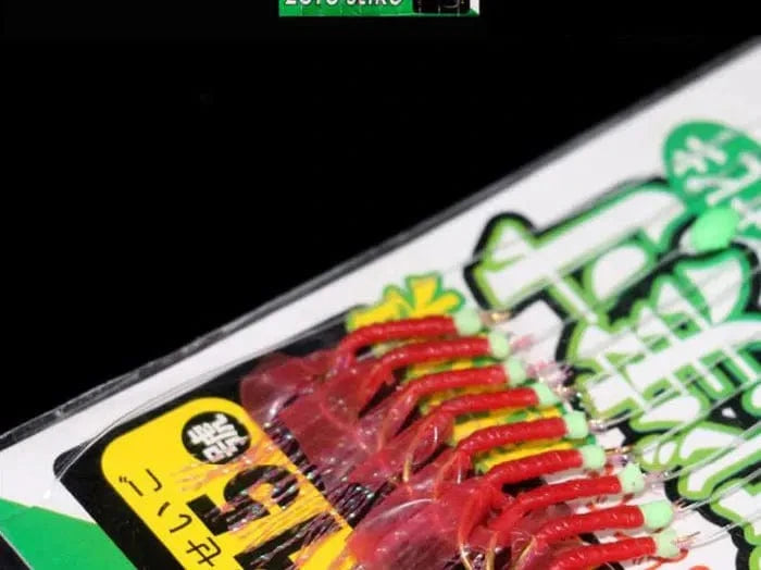 China China JYJ 1pack rubber rig sabiki string hook,10arms fishing hook lure bait for freshwater Sardine Mackerel Pesca