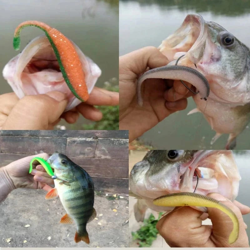 China China KESFISHING Artificial Silicone Soft Baits Drive Shad 4" Bass Pike Shrimp Scented Salts Pesca Fishing Lures Tackle