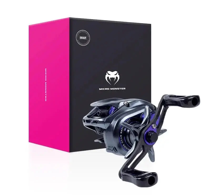 China China Kingdom Baitcasting Fishing Reel 135g Ultra Light Spool Bait 7.1:1 8.1:1 4kg Micro Monster Shallow Spool Light Game Coil