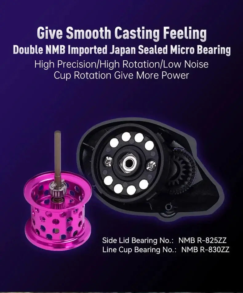 China China Kingdom Baitcasting Fishing Reel 135g Ultra Light Spool Bait 7.1:1 8.1:1 4kg Micro Monster Shallow Spool Light Game Coil