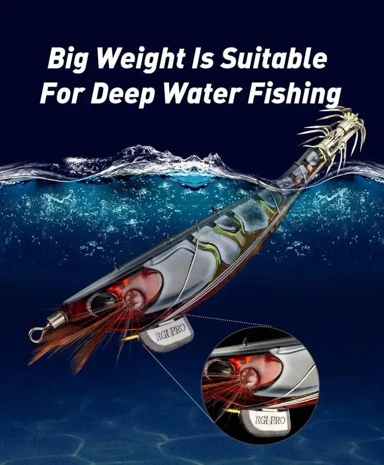 China China Kingdom Fishing Lure Bandag EGI Pro Artificial Bait 100mm 115mm Sinking Luminous Squid Jig Octopus Cuttlefish Sea Fishing Lures