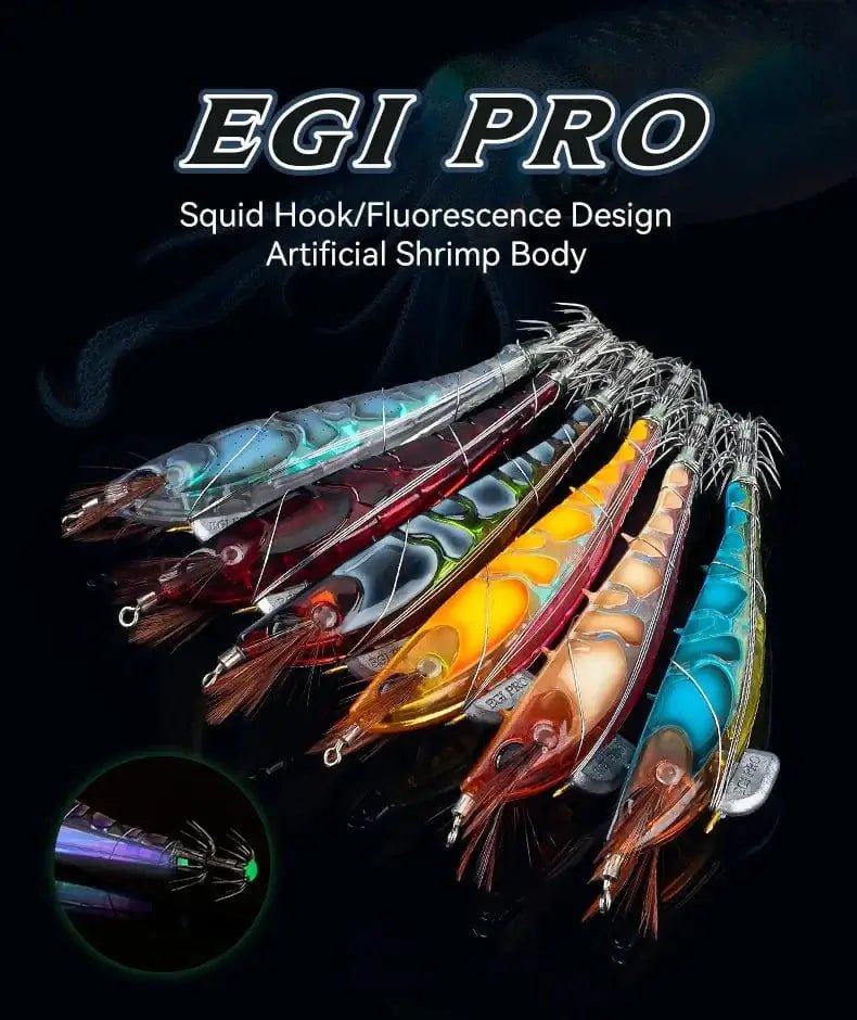 China China Kingdom Fishing Lure Bandag EGI Pro Artificial Bait 100mm 115mm Sinking Luminous Squid Jig Octopus Cuttlefish Sea Fishing Lures