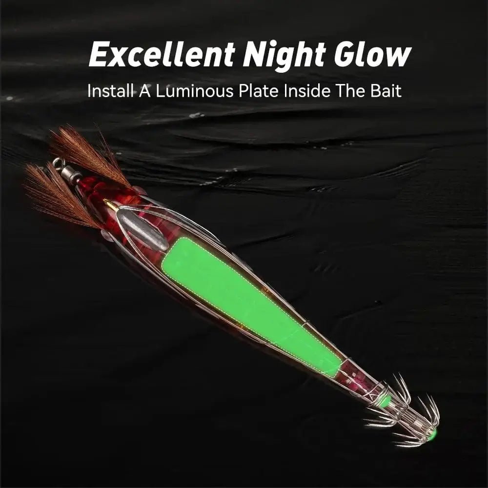 China China Kingdom Fishing Lure Bandag EGI Pro Artificial Bait 100mm 115mm Sinking Luminous Squid Jig Octopus Cuttlefish Sea Fishing Lures