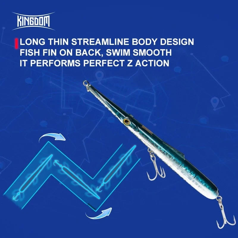 China China Kingdom Sinking Floating Fishing Lures Pencil Hard Wobblers Artificial Baits 11g 13g 30g 40g Fishing Accessories Saltwater Lures