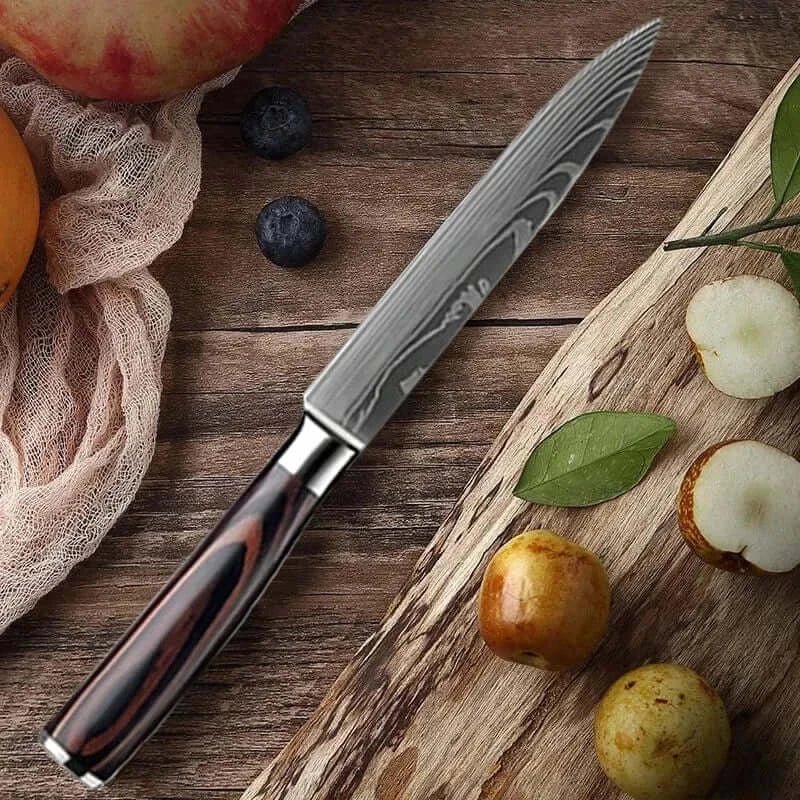 China China Kitchen Knife Chef Knives Meat Cleaver Fruit Vegetable Knife Slicing Knife Santoku Knife Damascus Pattern Cooking Cutter