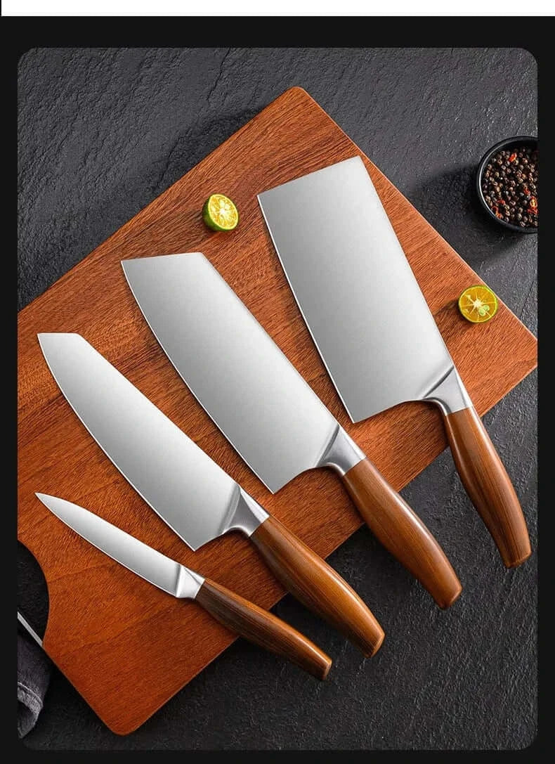 China China Kitchen Knife Stainless Steel Slicing Cleaver Japanese Chef Fish Cutting Vegetables Meat Cooking Knives Set Tools Kitchen Knives