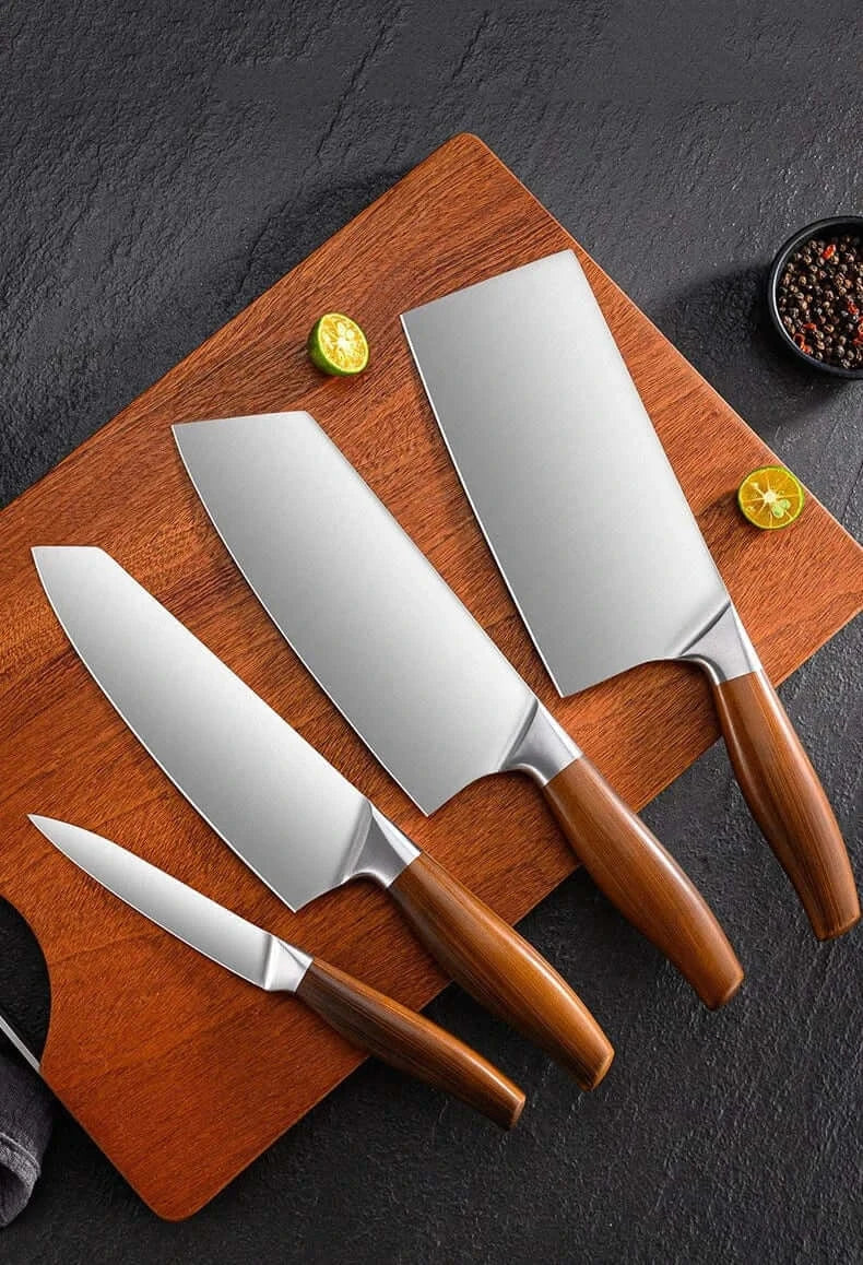 China China Kitchen Knife Stainless Steel Slicing Cleaver Japanese Chef Fish Cutting Vegetables Meat Cooking Knives Set Tools Kitchen Knives