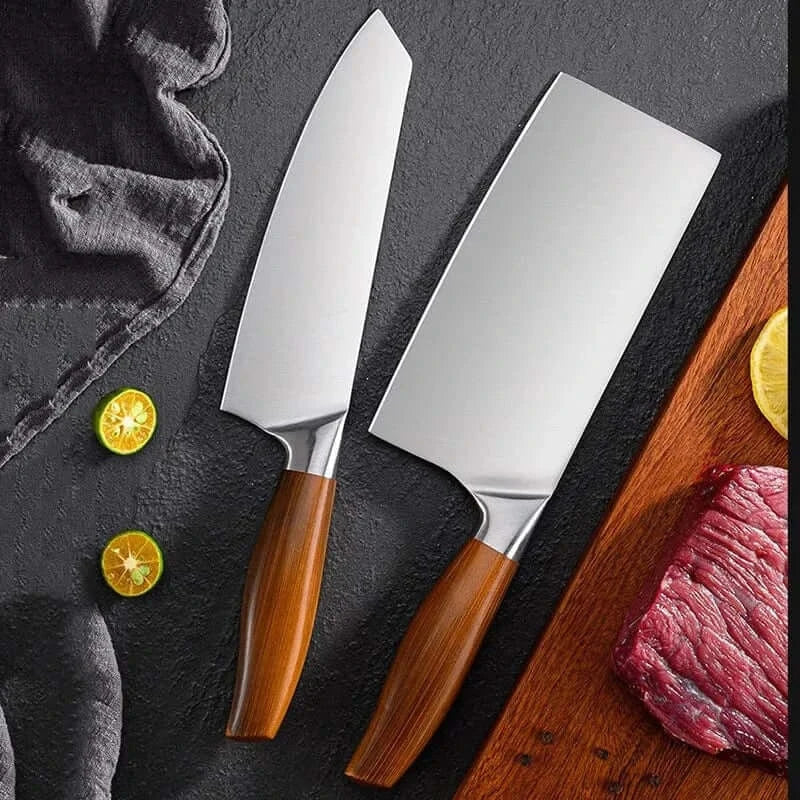 China China Kitchen Knife Stainless Steel Slicing Cleaver Japanese Chef Fish Cutting Vegetables Meat Cooking Knives Set Tools Kitchen Knives