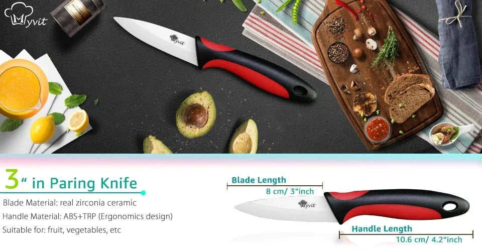 China China Kitchen Knives Ceramic Knife Set 3 4 5 6 inch Chef Knife Stand Holder Utility with Peeler Fruit Vegetable White Blade Anti-slip