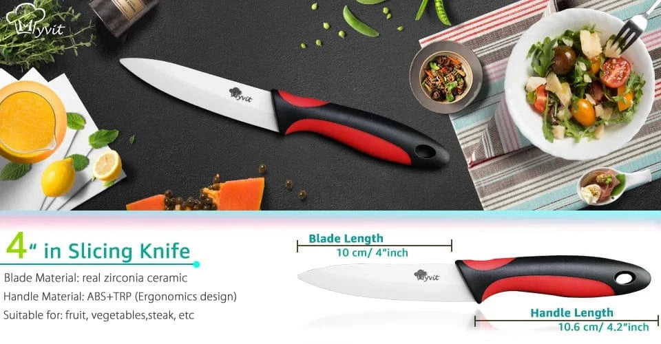 China China Kitchen Knives Ceramic Knife Set 3 4 5 6 inch Chef Knife Stand Holder Utility with Peeler Fruit Vegetable White Blade Anti-slip