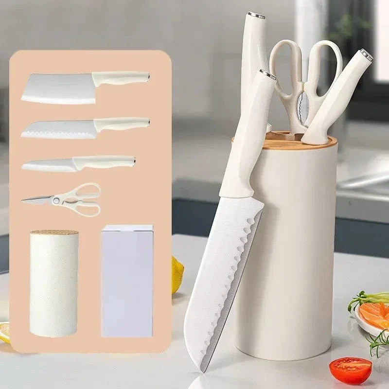 China China Kitchen Knives Set With Holder Scissorse