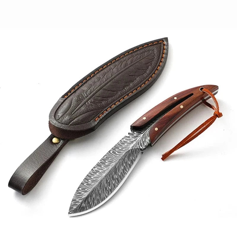 China China Knife A Stainless Steel Utility Knife Kitchen Boning Knife with Sheath Cleaver Barbecue Cutting Fishing Knife Paring Cooking Tools