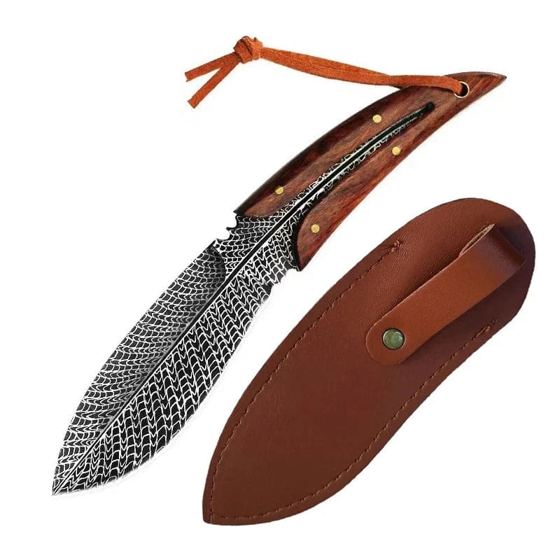China China Knife B Stainless Steel Utility Knife Kitchen Boning Knife with Sheath Cleaver Barbecue Cutting Fishing Knife Paring Cooking Tools