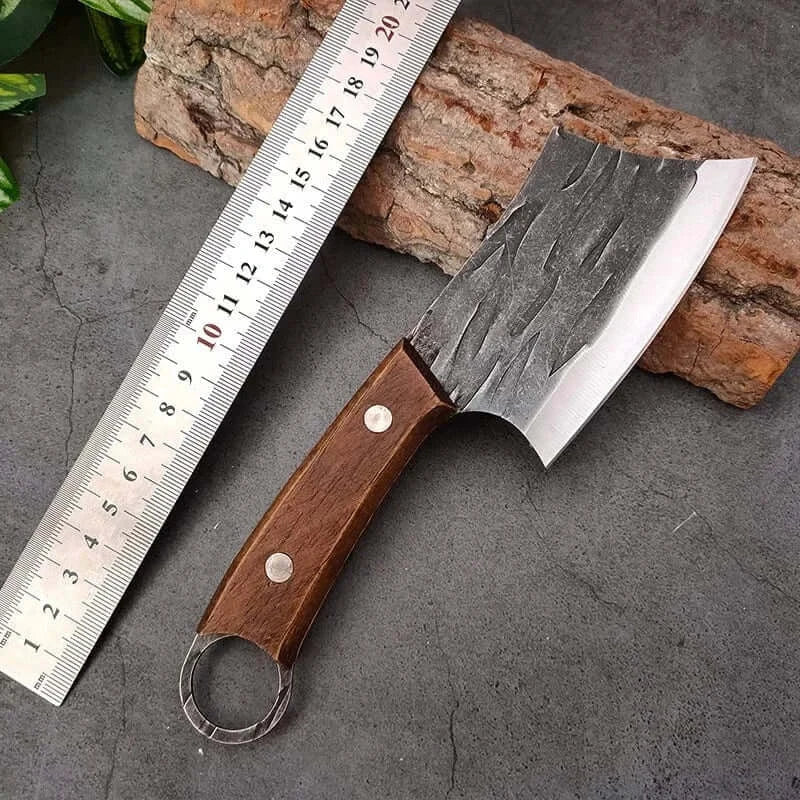 China China Knife Wood Handle Cleaver Knife Slicing Fish Meat Vegetable Kitchen Knives Stainless Steel Wood Handle Boning Butcher Knife Chef Cooking Tools