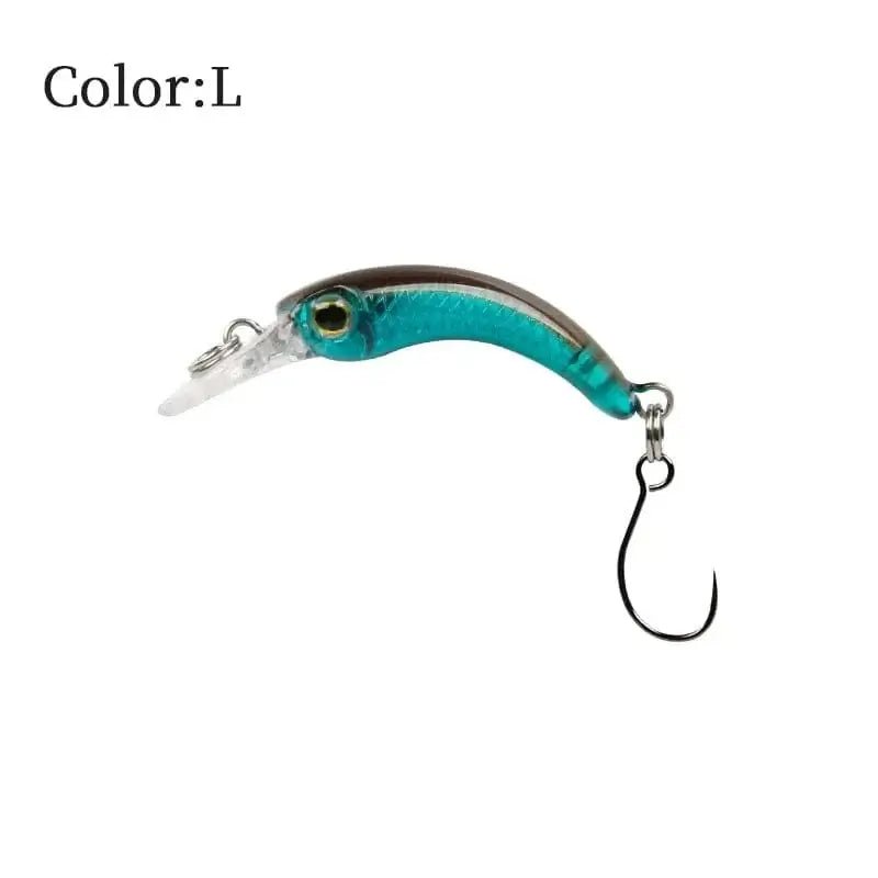 China China L / 1.2g 40mm LETOYO Floating Injured Fishing Lure 40mm 1.2g Micro Lures Artificial Minnow Bait Wobblers For Trout Bass Perch