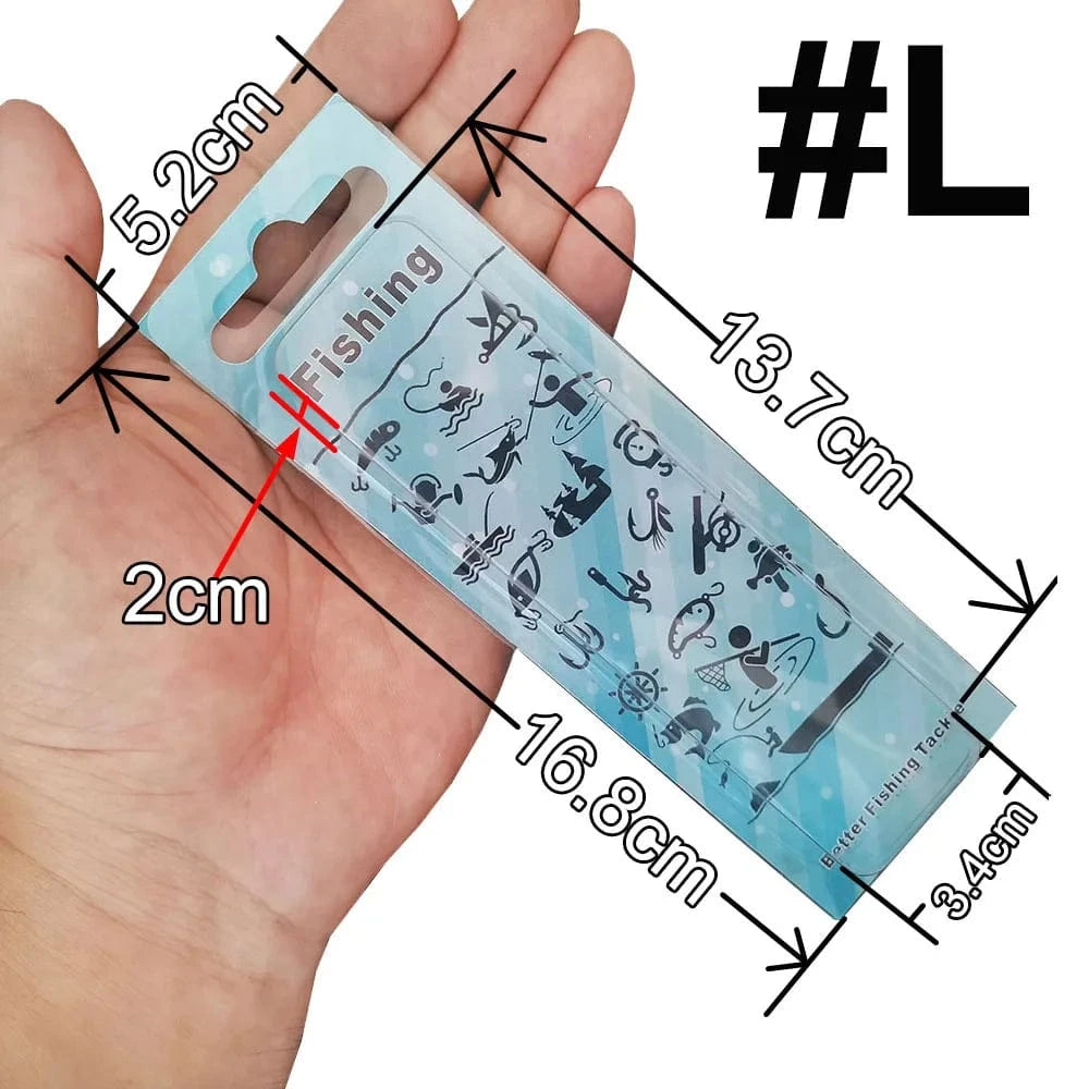 China China L and  Card 100 pcs plastic Retail box or Paper Card For Fishing Lure Bait Fishing Hook Fishing Accessories