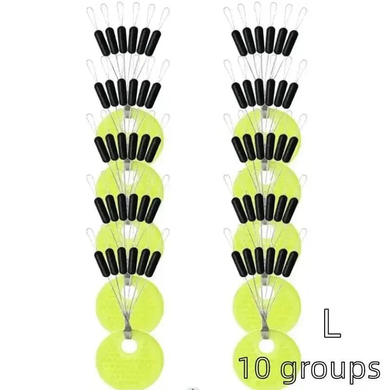 China China L Cylinder 60pcs 10 Group Resistance Space Beans Stopper Not To Hurt The Line Vertical Beans Carp Fishing Tackle Accessories