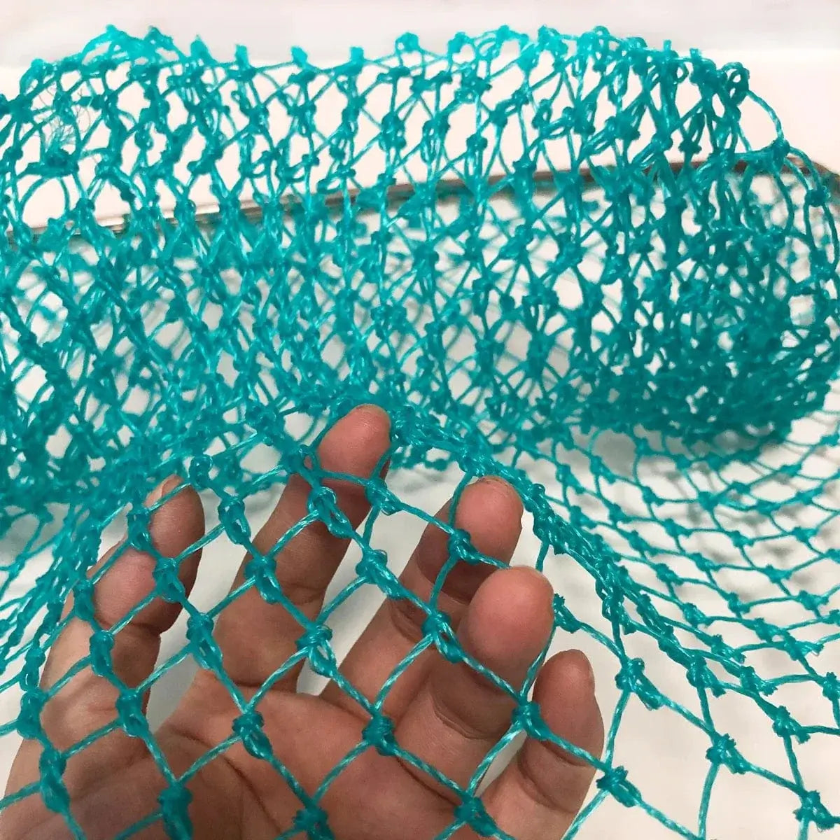 China China Landing Net for Fihsing Replace Head Flat Solid Stainless Steel Ring Light Depth Strong Nylon Net Fishing Accessory 25cm-40cm