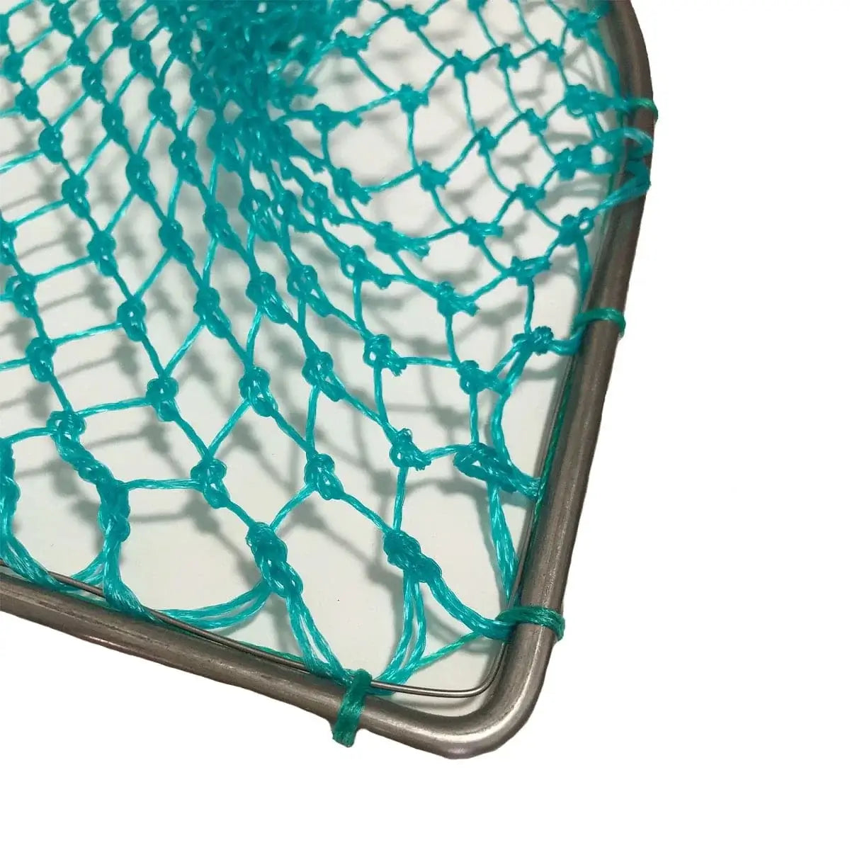 China China Landing Net for Fihsing Replace Head Flat Solid Stainless Steel Ring Light Depth Strong Nylon Net Fishing Accessory 25cm-40cm