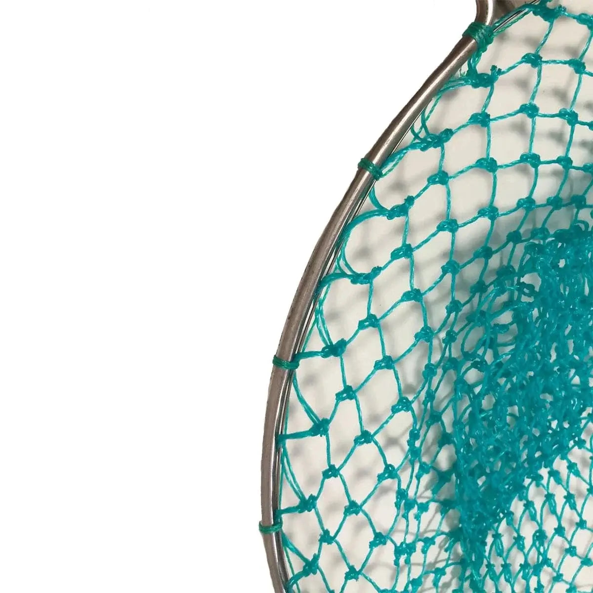 China China Landing Net for Fihsing Replace Head Flat Solid Stainless Steel Ring Light Depth Strong Nylon Net Fishing Accessory 25cm-40cm