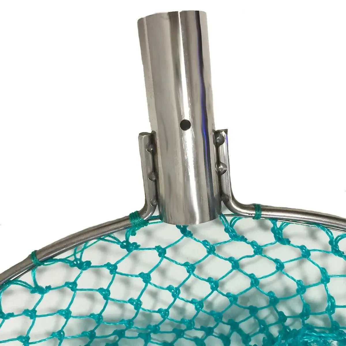 China China Landing Net for Fihsing Replace Head Flat Solid Stainless Steel Ring Light Depth Strong Nylon Net Fishing Accessory 25cm-40cm