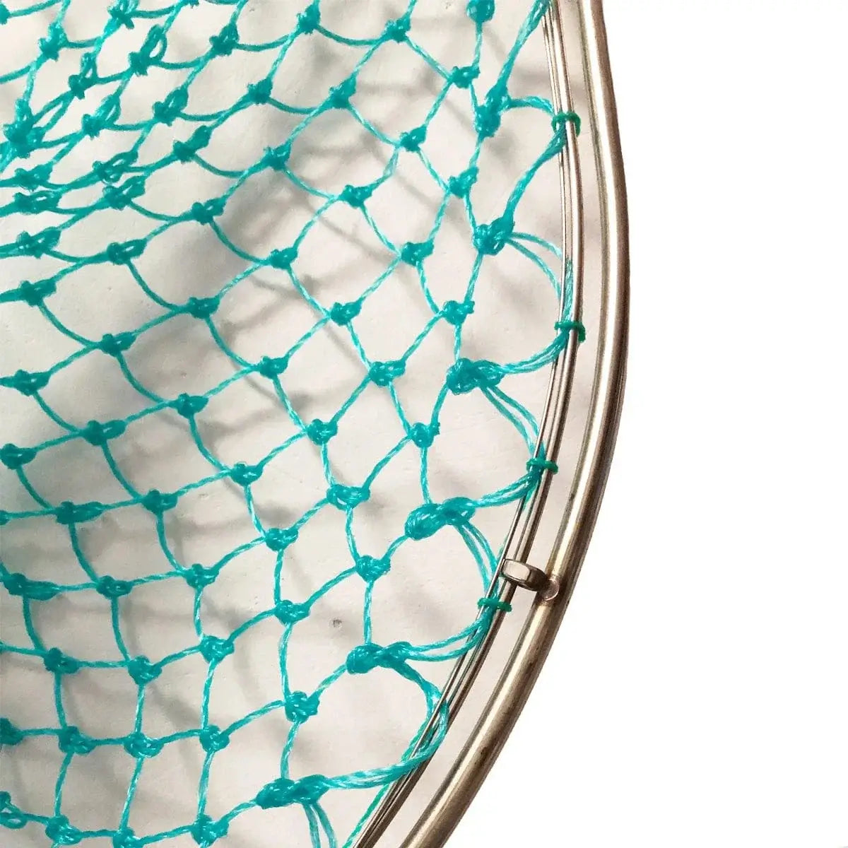 China China Landing Net for Fihsing Replace Head Flat Solid Stainless Steel Ring Light Depth Strong Nylon Net Fishing Accessory 25cm-40cm