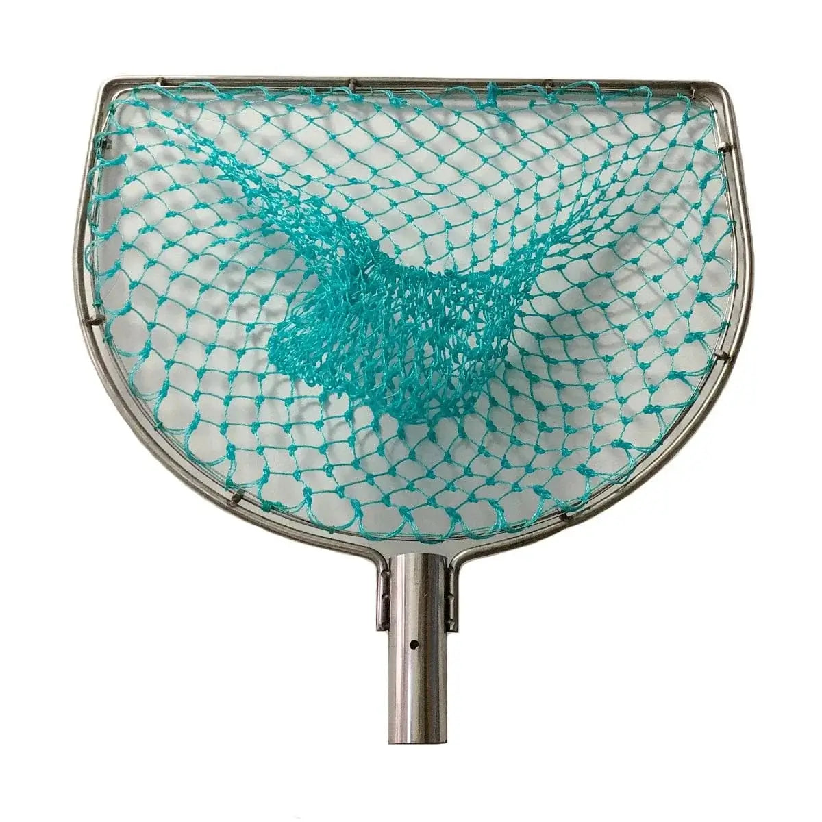 China China Landing Net for Fihsing Replace Head Flat Solid Stainless Steel Ring Light Depth Strong Nylon Net Fishing Accessory 25cm-40cm