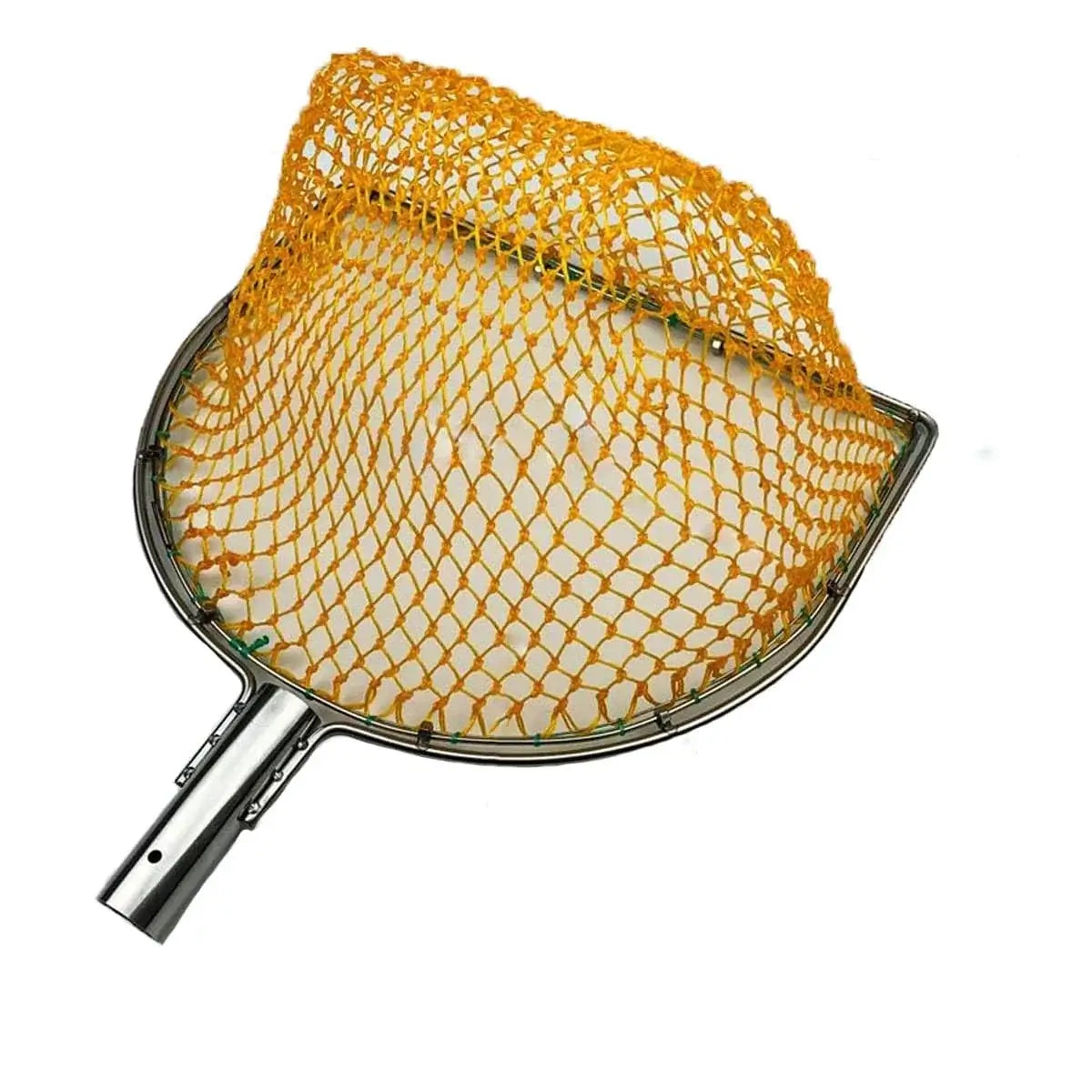 China China Landing Net for Fihsing Replace Head Flat Solid Stainless Steel Ring Light Depth Strong Nylon Net Fishing Accessory 25cm-40cm