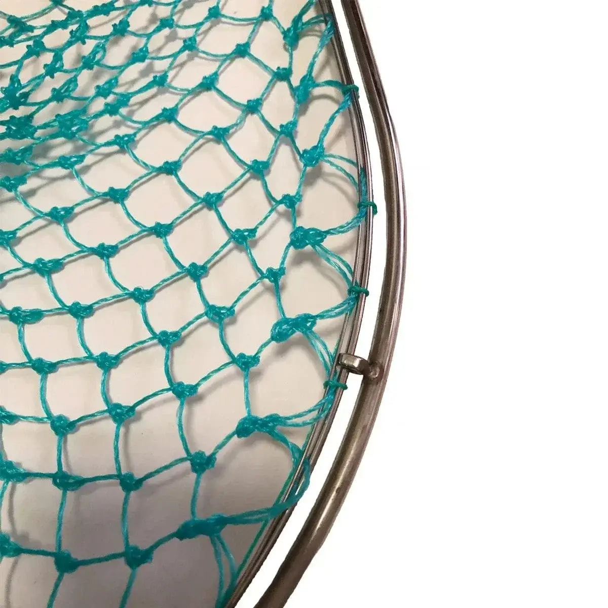 China China Landing Net for Fihsing Replace Head Flat Solid Stainless Steel Ring Light Depth Strong Nylon Net Fishing Accessory 25cm-40cm