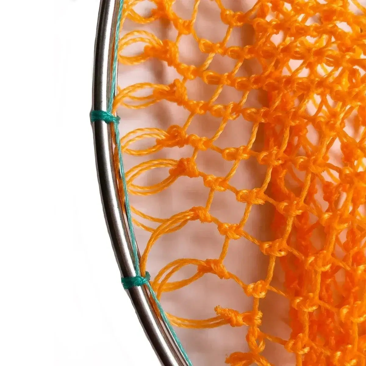 China China Landing Net for Fihsing Replace Head Flat Solid Stainless Steel Ring Light Depth Strong Nylon Net Fishing Accessory 25cm-40cm