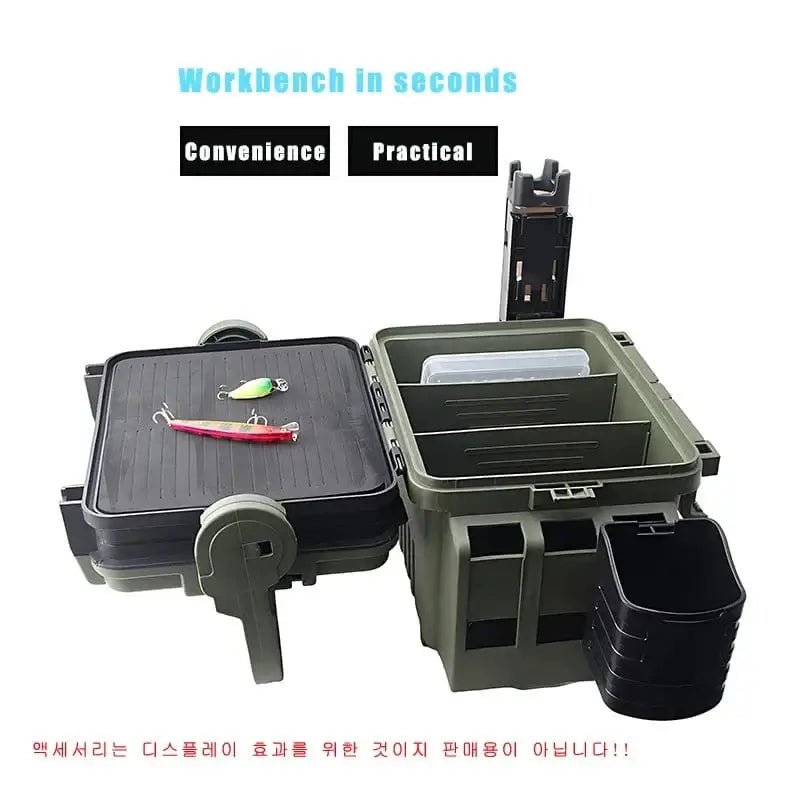China China Large Fishing Box Organizer Multi-function Lure Live Fish Bucket Thickening Storage Box Fishing Accessories Tackle Box Pesca