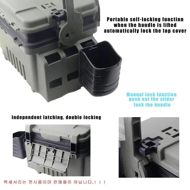 China China Large Fishing Box Organizer Multi-function Lure Live Fish Bucket Thickening Storage Box Fishing Accessories Tackle Box Pesca