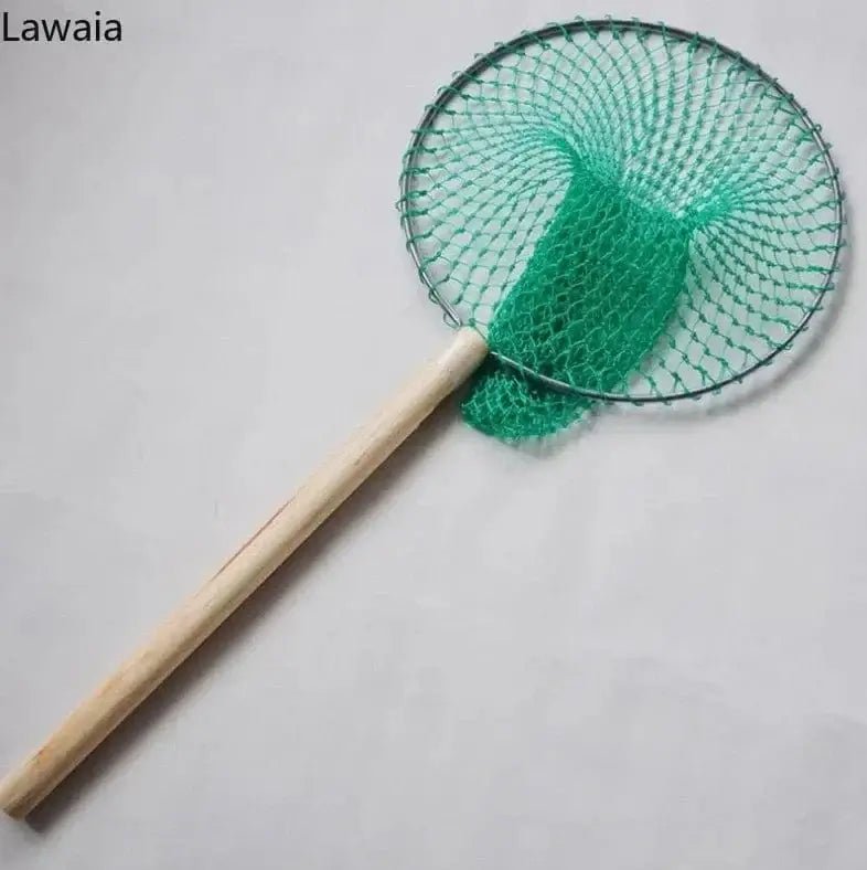 China China Lawaia Fishing Landing Net Stainless Steel Net Head Multi-strand Nylon Fishing Net Fly Fishing Fishing Tool 30cm