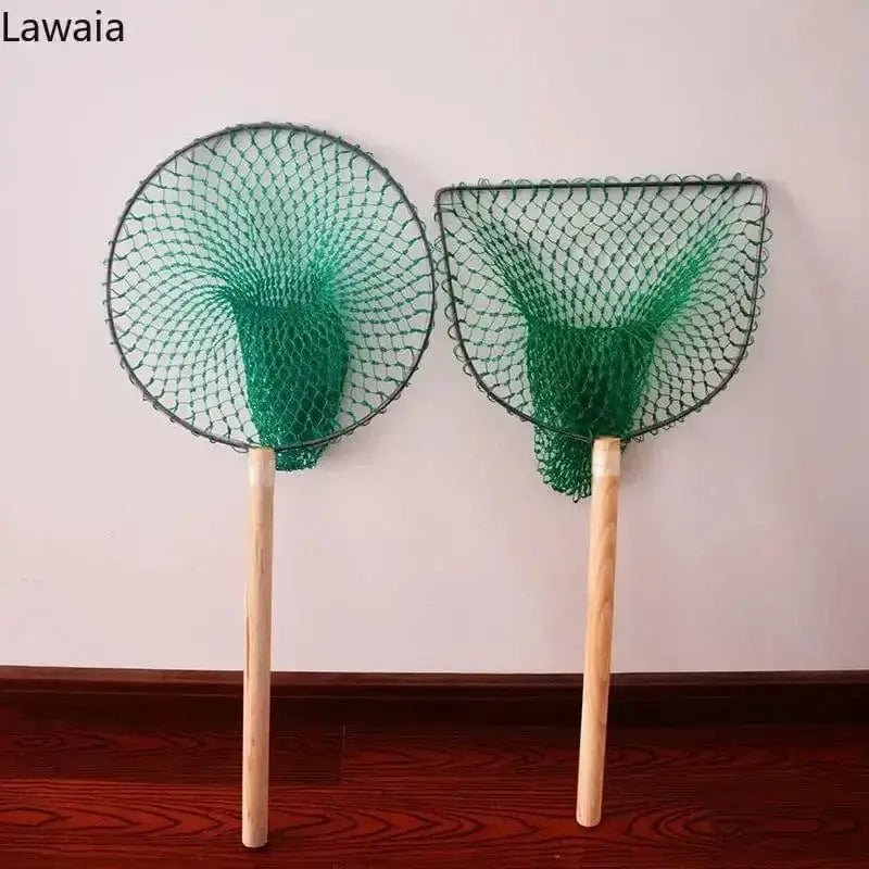 China China Lawaia Fishing Landing Net Stainless Steel Net Head Multi-strand Nylon Fishing Net Fly Fishing Fishing Tool 30cm