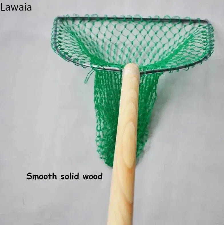 China China Lawaia Fishing Landing Net Stainless Steel Net Head Multi-strand Nylon Fishing Net Fly Fishing Fishing Tool 30cm