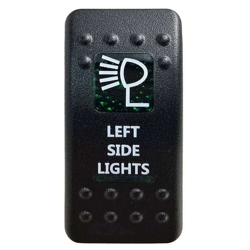 China China Left Side Lights Green Led Light Bar Rocker Switch SPST 5Pins/DPDT 7Pins For Car Marine Boat IP68 NARVA Carling ARB Auto Parts Camper Replacement