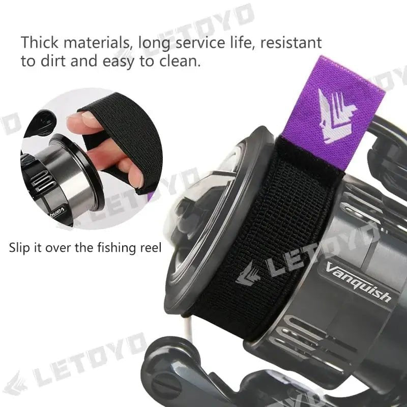 China China LETOYO 4pcs flexible Spinning reel spool  belt with handle Durable fishing Reel  spool Cover fishing Accessories fishing  tool