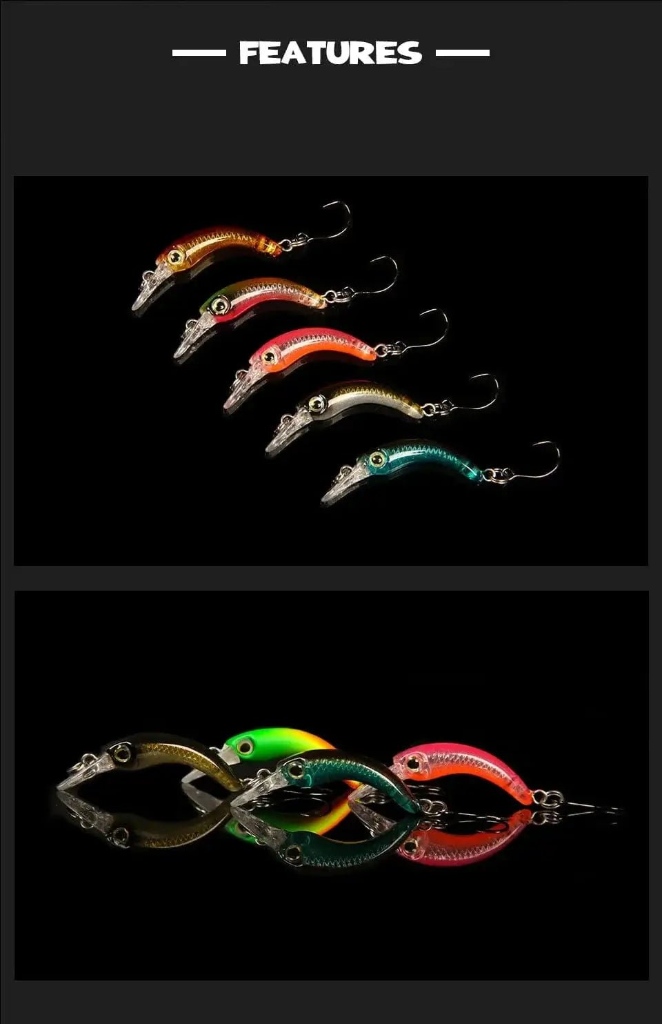 China China LETOYO Floating Injured Fishing Lure 40mm 1.2g Micro Lures Artificial Minnow Bait Wobblers For Trout Bass Perch