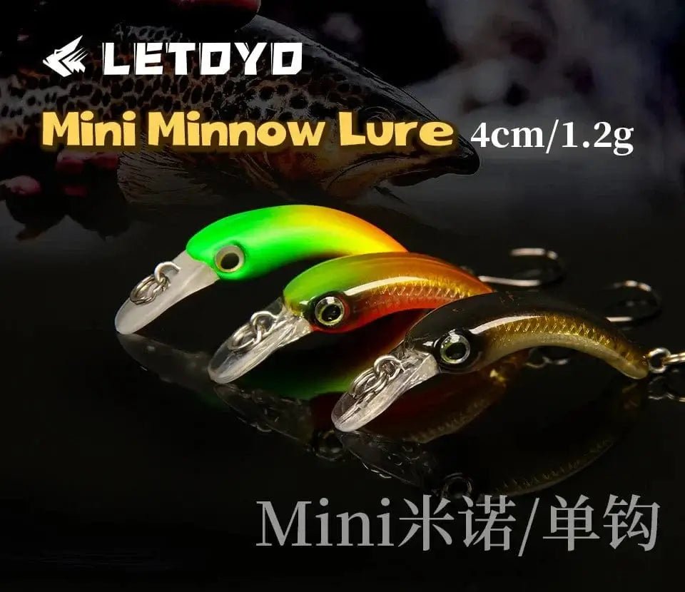 China China LETOYO Floating Injured Fishing Lure 40mm 1.2g Micro Lures Artificial Minnow Bait Wobblers For Trout Bass Perch