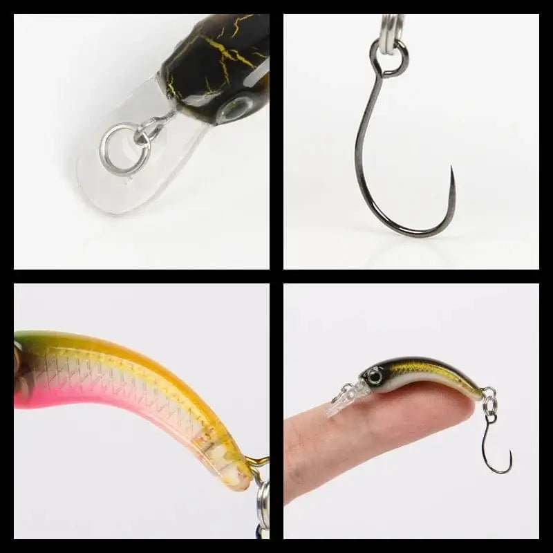 China China LETOYO Floating Injured Fishing Lure 40mm 1.2g Micro Lures Artificial Minnow Bait Wobblers For Trout Bass Perch