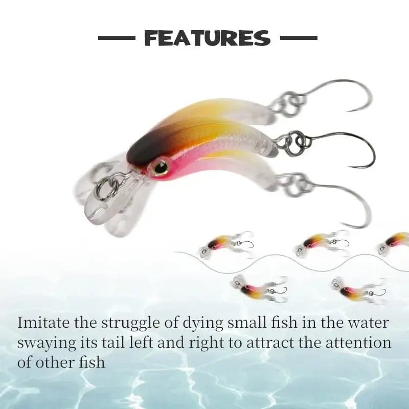 China China LETOYO Floating Injured Fishing Lure 40mm 1.2g Micro Lures Artificial Minnow Bait Wobblers For Trout Bass Perch