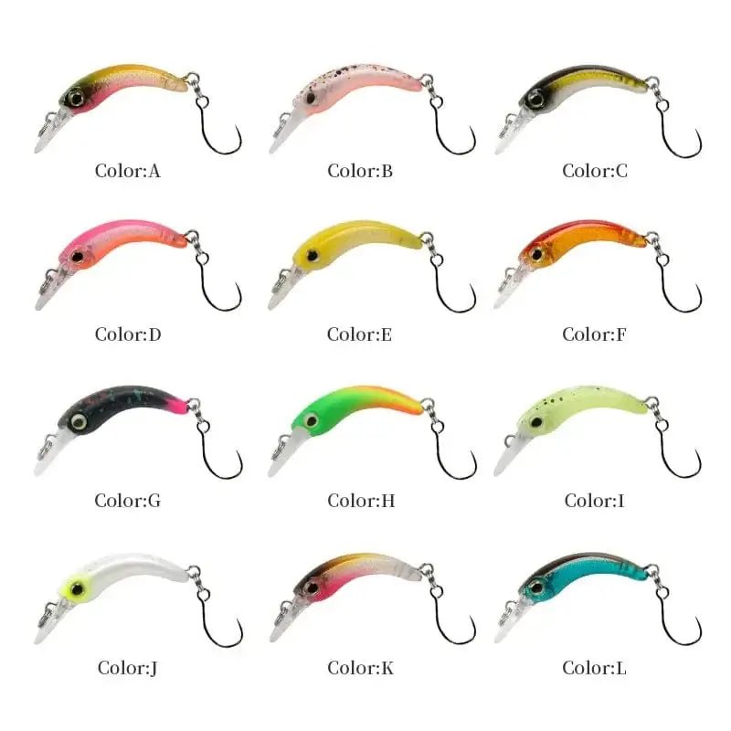 China China LETOYO Floating Injured Fishing Lure 40mm 1.2g Micro Lures Artificial Minnow Bait Wobblers For Trout Bass Perch