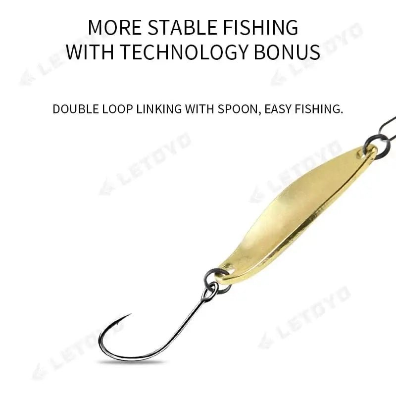 China China LETOYO forged shank Barbed oversize eye Fishhook for spoon lure High Carbon Steel black nickle spinner hook for Stream fishing