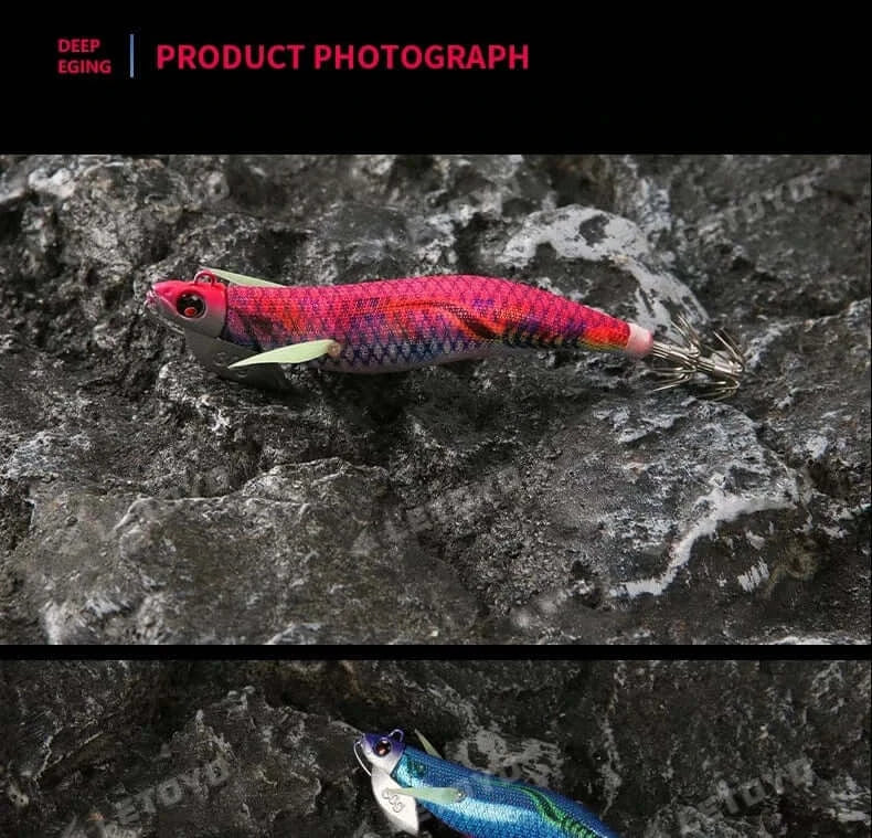China China LETOYO Luminous Plating squid bait tip run sinker eging squid jig Artificial baits Cuttlefish Octopus EGI Sea Fishing lures