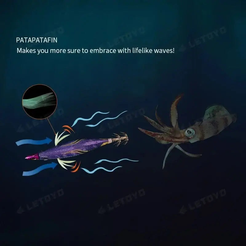 China China LETOYO Luminous Plating squid bait tip run sinker eging squid jig Artificial baits Cuttlefish Octopus EGI Sea Fishing lures